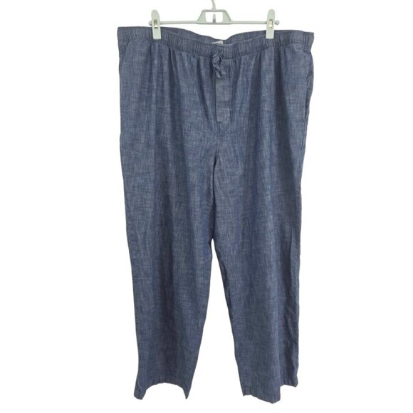 Lands End 100% Cotton Denim like Pants Size XXL - Picture 1 of 10